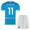 Koszulka SSC Napoli De Bruyne 11 Dziecięcy Domowe 2025-26 Koszulki Piłkarskie Krótki Rękaw